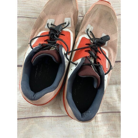 On Cloud Women's Running Shoes Orange And White - 9.5 - Picture 7 of 11